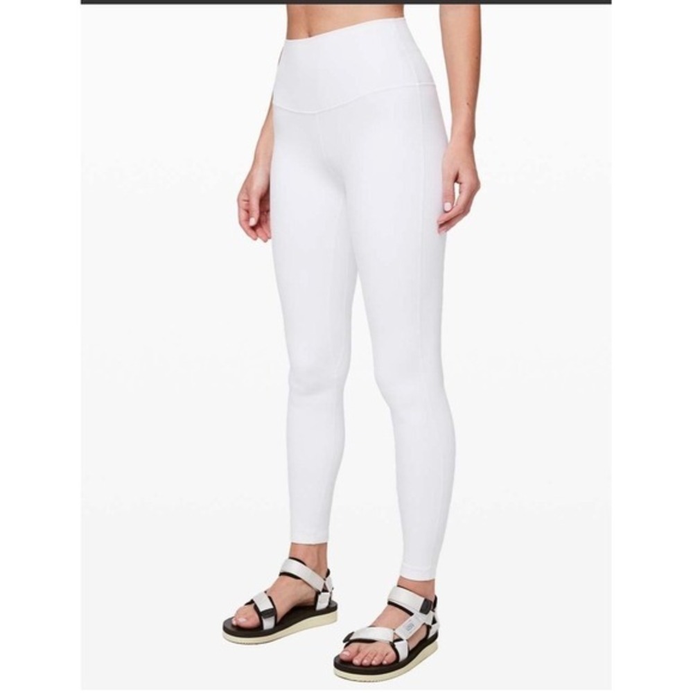 Lululemon White Size 6 Double Lined‎ Align 28" Tight - Picture 2 of 11